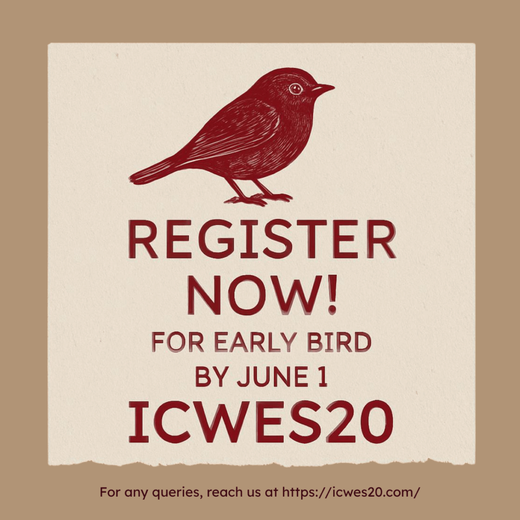ICWES20 registration